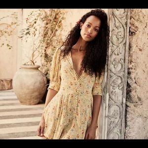Doen Ceres Mini Dress in Lily of the Valley Floral